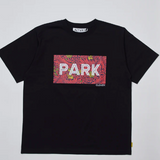 Park T-shirts Front PARK Print Half Sleeve / BLACK/L