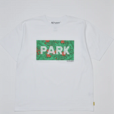 Park T-shirts Front PARK Print Half Sleeve / WHITE/L