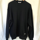 9.4oz ORGANIC COTTON CREWNECK SWEAT/BLACK 2