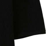 和紙ヤクロングカシュクールニット-Black