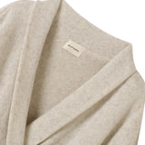 和紙ヤクロングカシュクールニット-Natural White
