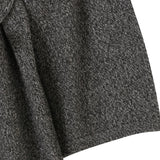 和紙ヤクロングカシュクールニット-Charcoal